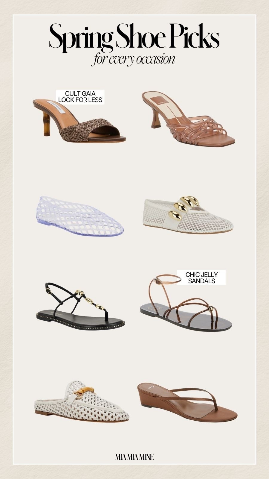 Spring shoe picks that won’t break the bank
Jelly sandal, jelly flats, ballet flats, shoes for work, vacation shoe picks 



#LTKOver40 #LTKmomlife #LTKTravel