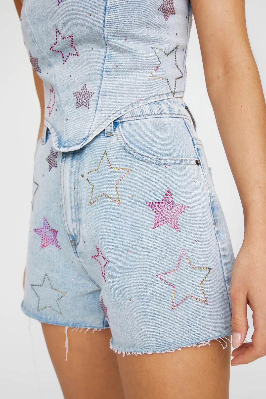 Star Hotfix Denim Short | Nasty Gal US