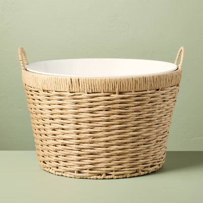 23L Woven Wrapped Metal Beverage Tub - Hearth & Hand™ with Magnolia | Target
