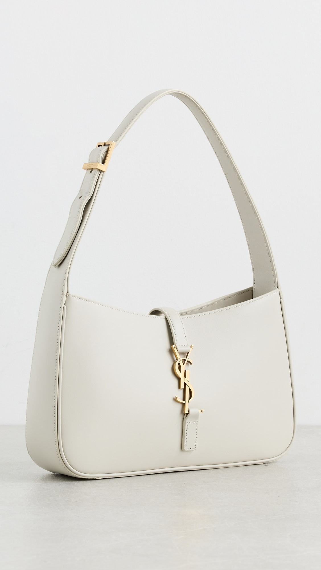 YSL White Leather Le5 A7 Shoulder Bag | Shopbop