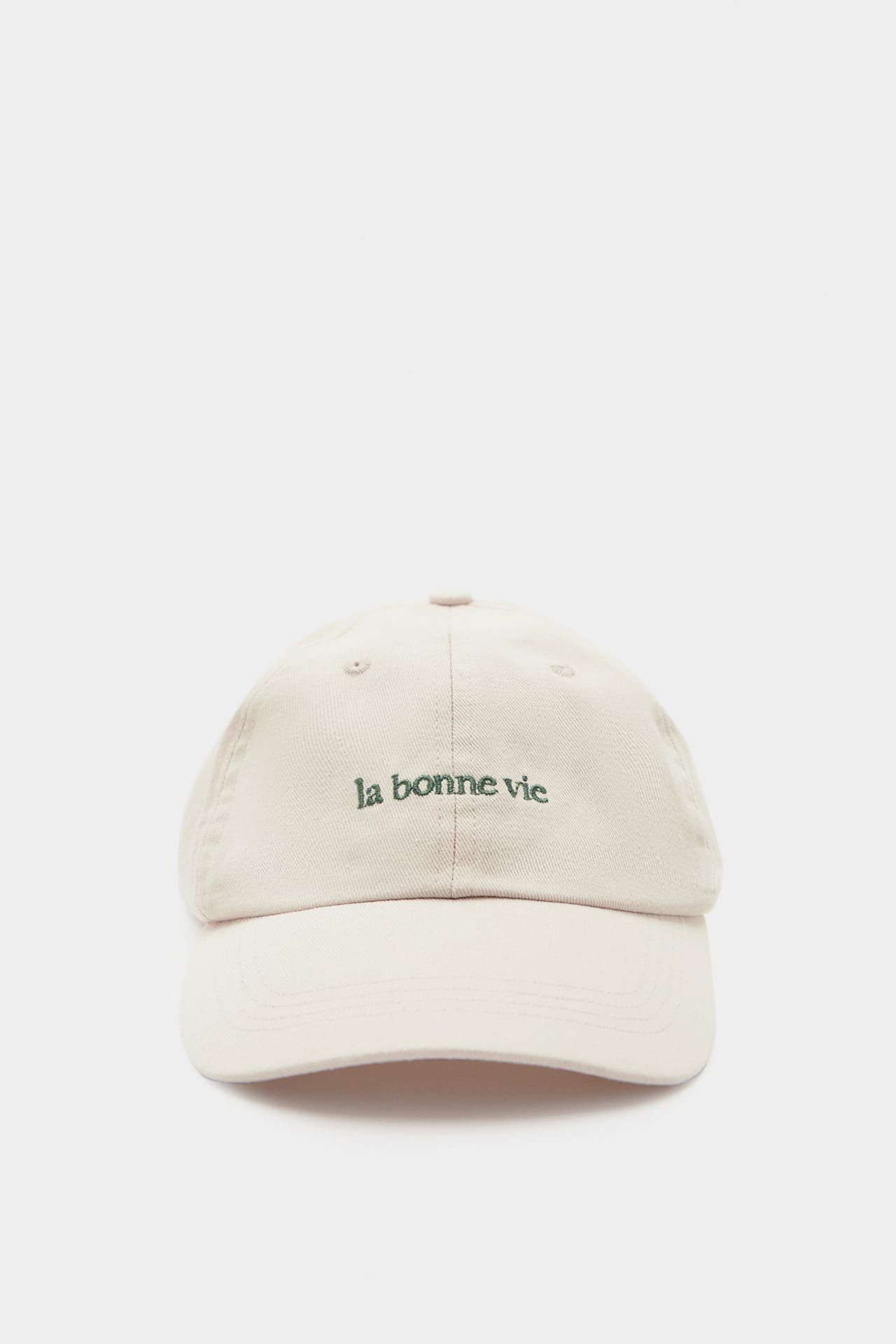 Faded cap with ‘La bonne vie’ embroidery | PULL and BEAR UK