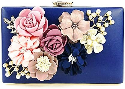 By Shirin | Women’s 3D Floral Clutch Purse Hand Bag | Handmade with Pearl | Bridal Wedding Dayt... | Amazon (US)