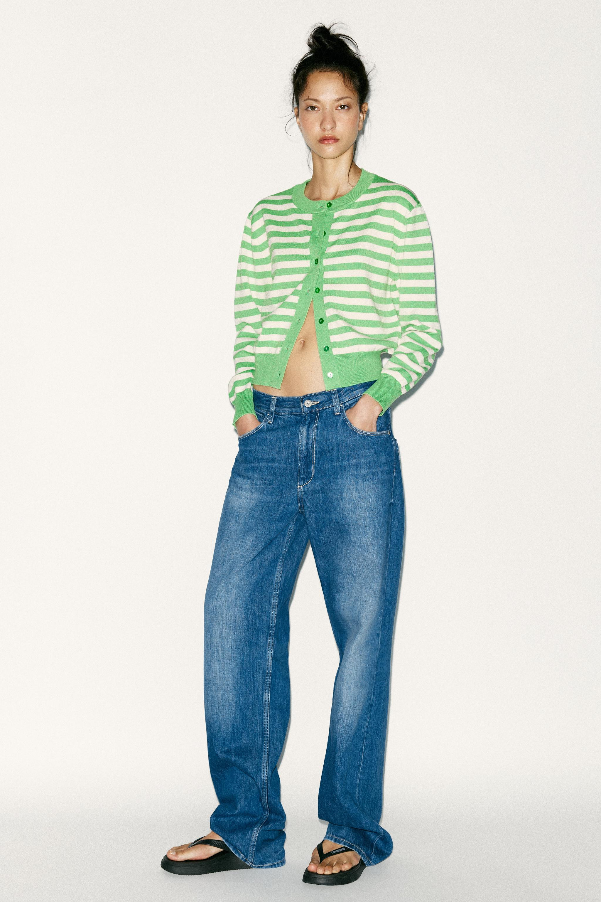 STRIPED KNIT JACKET | Zara US