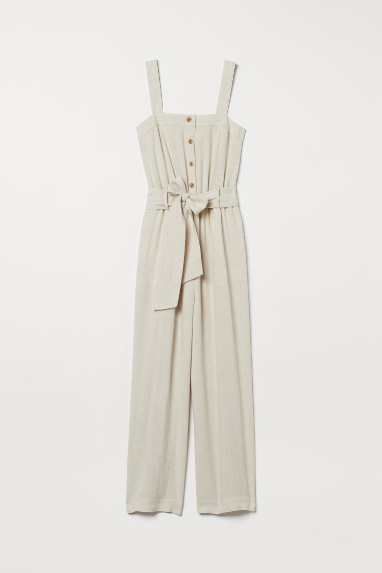 Linen-blend jumpsuit | H&M (UK, MY, IN, SG, PH, TW, HK)