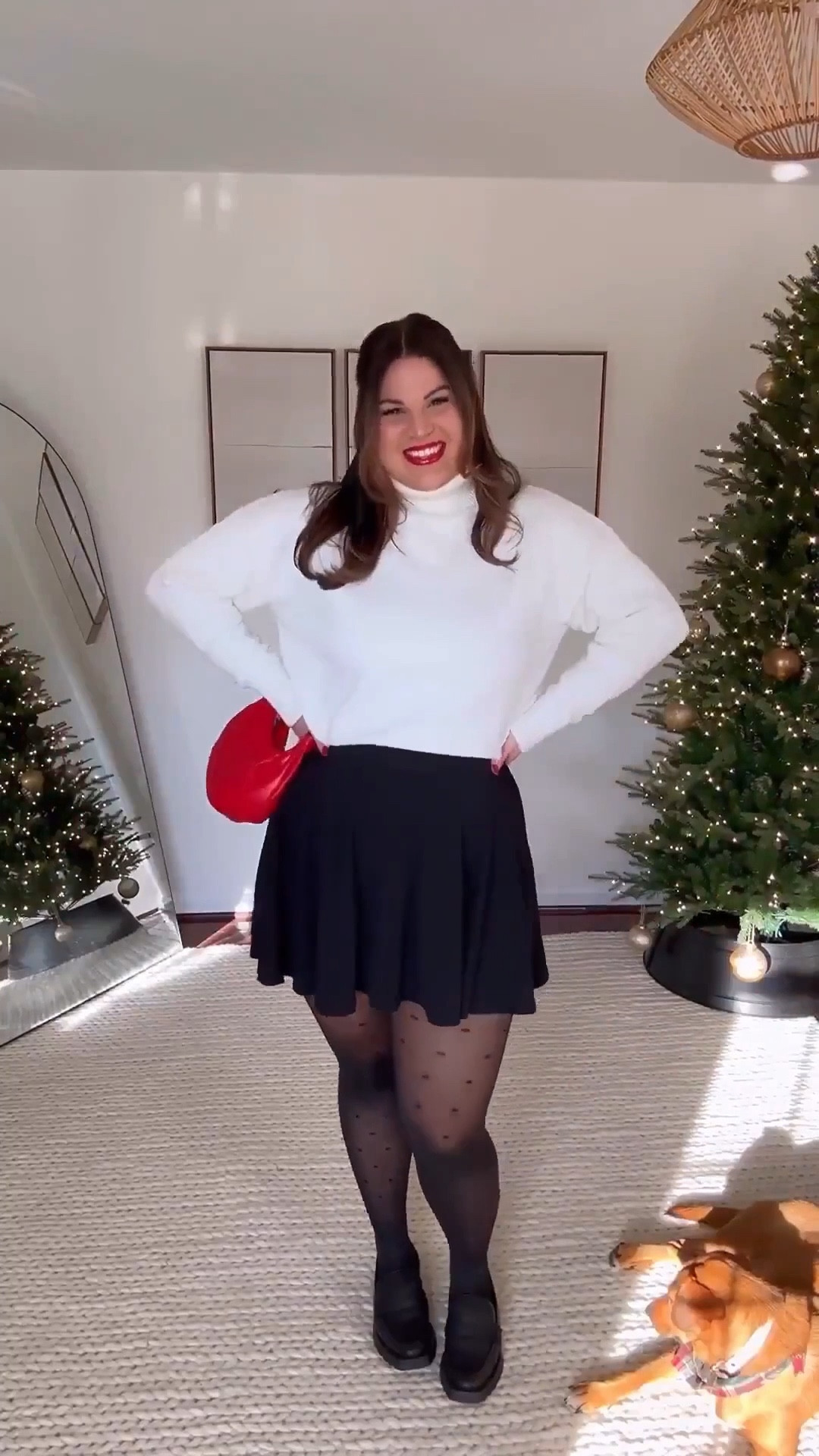 Midsize holiday outfit! Sharing this easy, comfy, but festive look from amazon! This is a good one that can easily be recreated with items you already have in your closet but also can be worn after the holidays are over ☺️

Bralette- size M/L
Sweater- size XL
Skirt- size XL
Loafers- size 9.5
Tights - xl 
Lipstick in the shade lady balls 

Holiday outfit, holiday style, holiday fashion, amazon, amazon holiday, Amazon outfit, amazon holiday outfit, midsize 



#LTKootd #LTKMidsize #LTKHoliday
