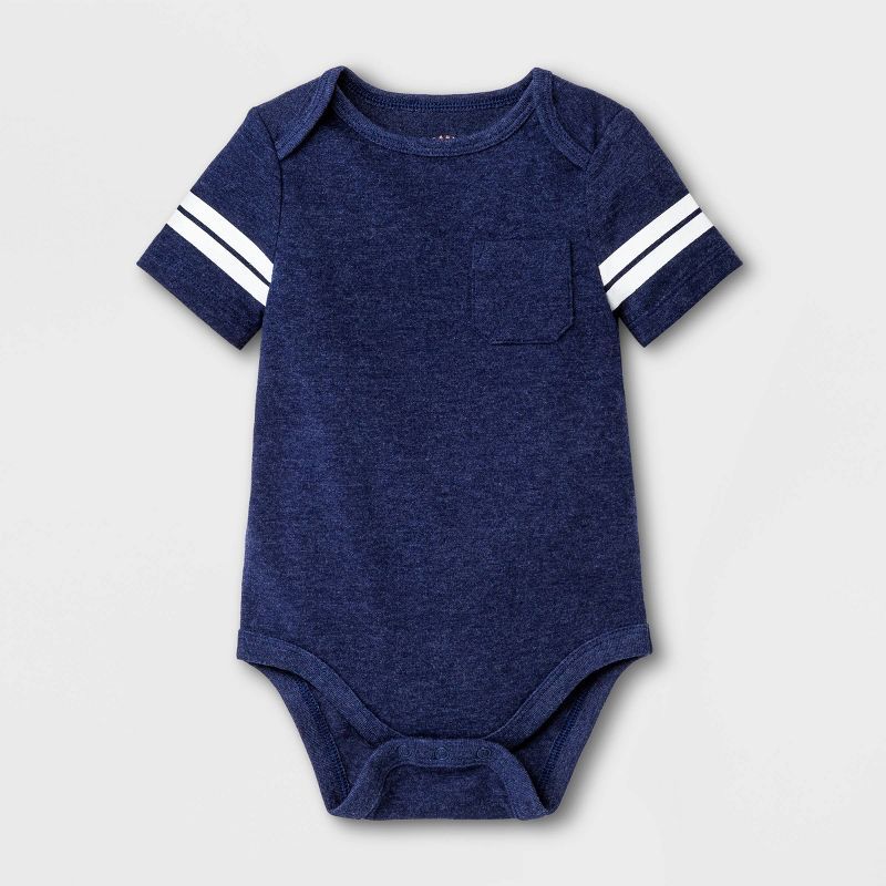 Baby Boys' Pocket Bodysuit - Cat & Jack™ Navy Blue | Target