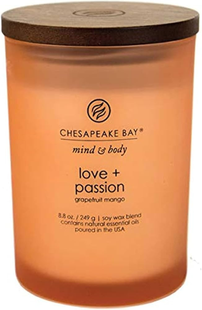 Chesapeake Bay Candle PT31905 Scented Candle, Love + Passion (Grapefruit Mango), Medium, Home Dé... | Amazon (US)