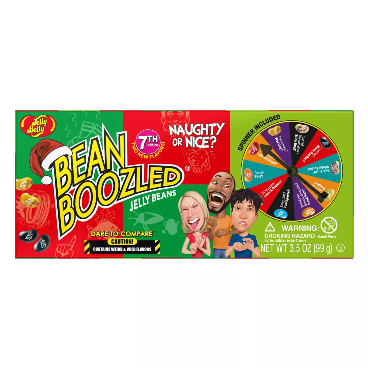 Jelly Belly Christmas Bean Boozled Naughty or Nice Flip Top Box 7th Edition - 1.6oz | Target
