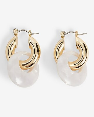 Linked Tube Hoop Earrings | Express