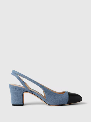 Denim Slingback Heels | Gap (US)