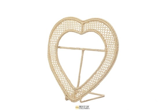 Iraca/raffia Heart Frame | Etsy | Etsy (US)
