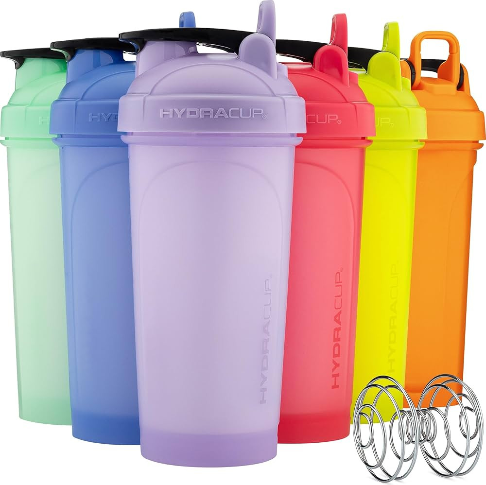 Hydra Cup ProFlow Shaker Bottles 6-Pack (28oz) | Protein Shaker Cups with Whisk Ball, Leak-Proof ... | Amazon (US)