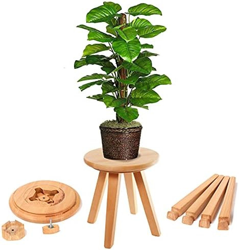 Wood Plant Stand for Indoor Plants, Mid Century Flower Pot for Wood Plant(Holds Up to 300lbs,11" D x | Amazon (US)