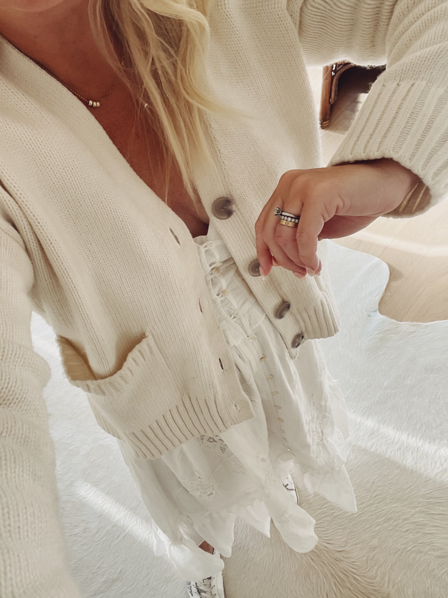 Wearing size small in cardigan & medium in the dress. 

#LTKSeasonal #LTKunder50 #LTKstyletip