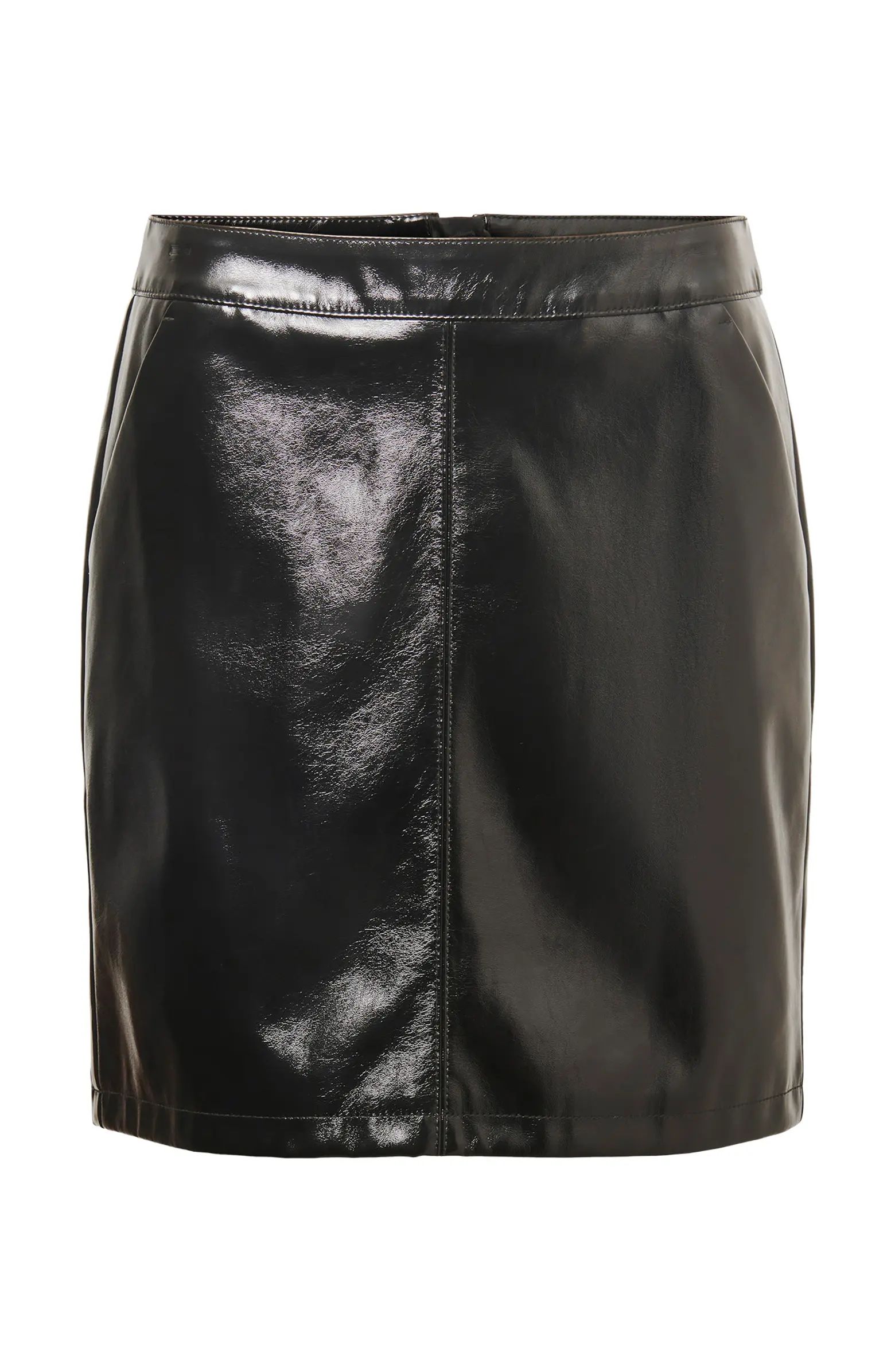High Waist Faux Leather Skirt | Nordstrom