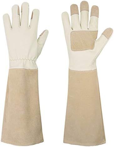 Pruning Gloves Long for Men & Women, Pigskin Leather Rose Gardening Gloves- Breathable & Durabili... | Amazon (US)