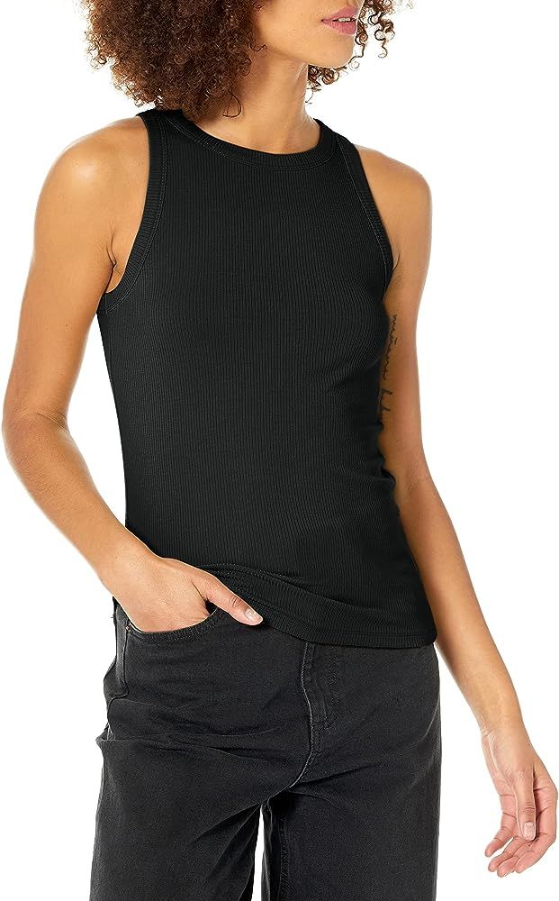 The Drop Women's Valerie Cutaway Neck Racerback Rib Knit Tank Top | Amazon (US)