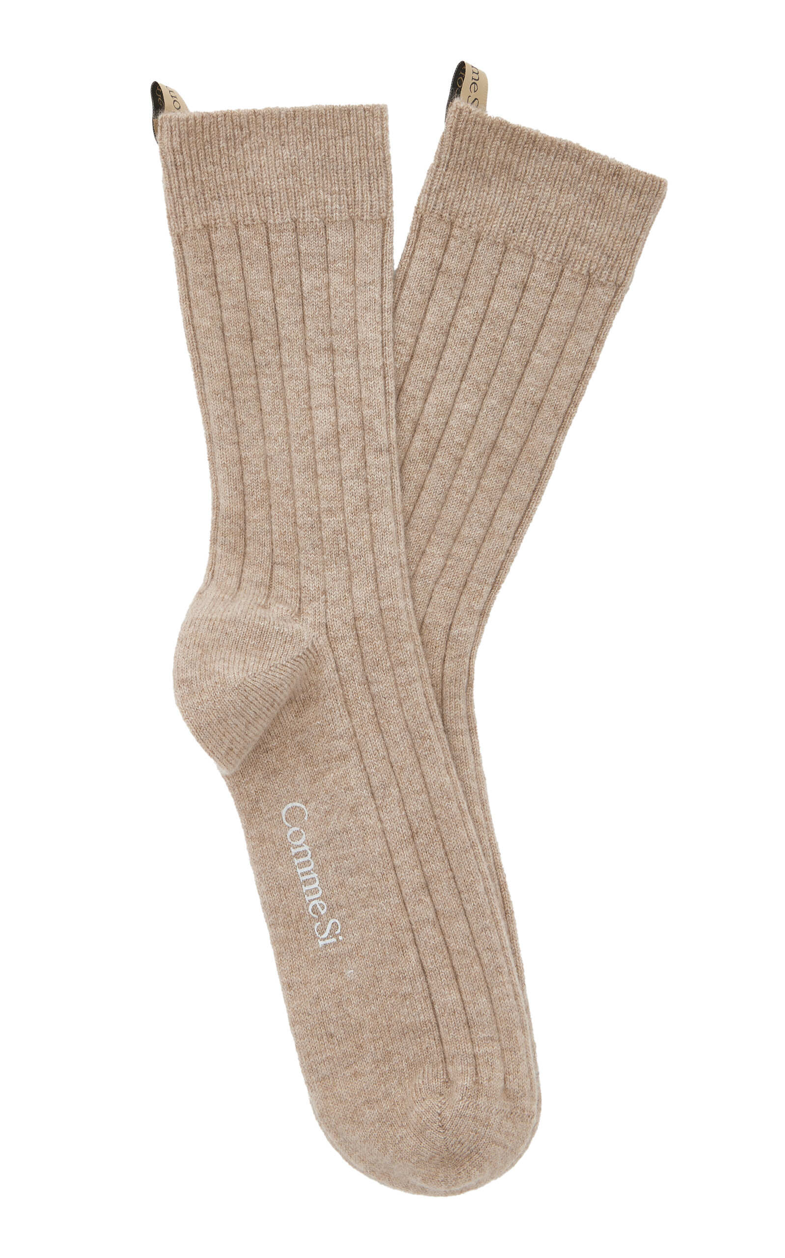 Comme Si - The Cashmere Sock - Neutral - 35/38 - Moda Operandi | Moda Operandi (Global)