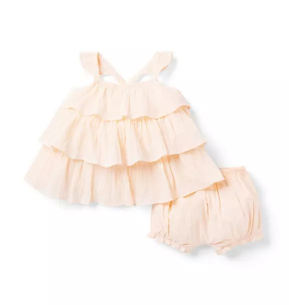 Baby Tiered Ruffle Gauze Matching Set | Janie and Jack