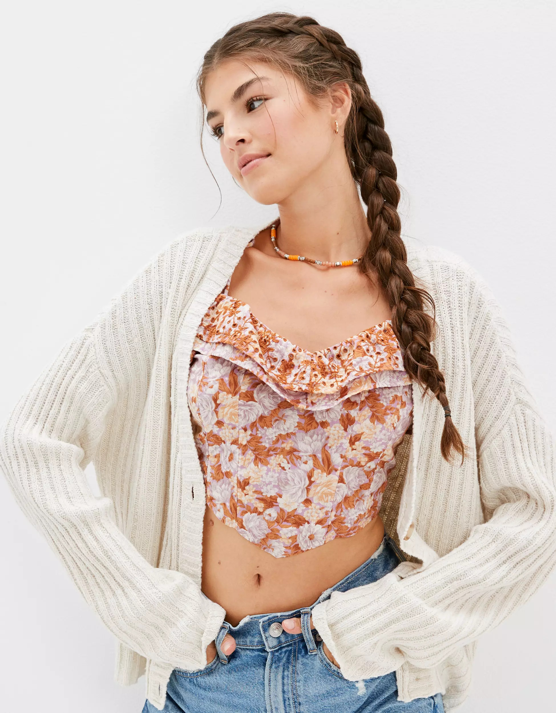 AE V-Neck Knit Cardigan | American Eagle Outfitters (US & CA)