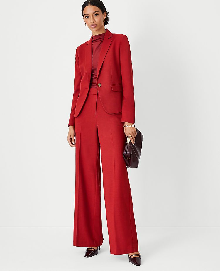 The Wide Leg Pant in Lightweight Weave | Ann Taylor (US)