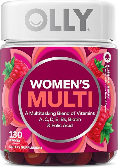 OLLY Women's Daily Multivitamin Gummy, Vitamins A, D, C, E, Biotin, Folic Acid, Adult Chewable Vi... | Amazon (US)