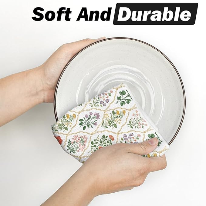 Artoid Mode Wildflower Spring Kitchen Towels Dish Towels, 18x26 Inch Farmhouse Summer Decoration ... | Amazon (US)