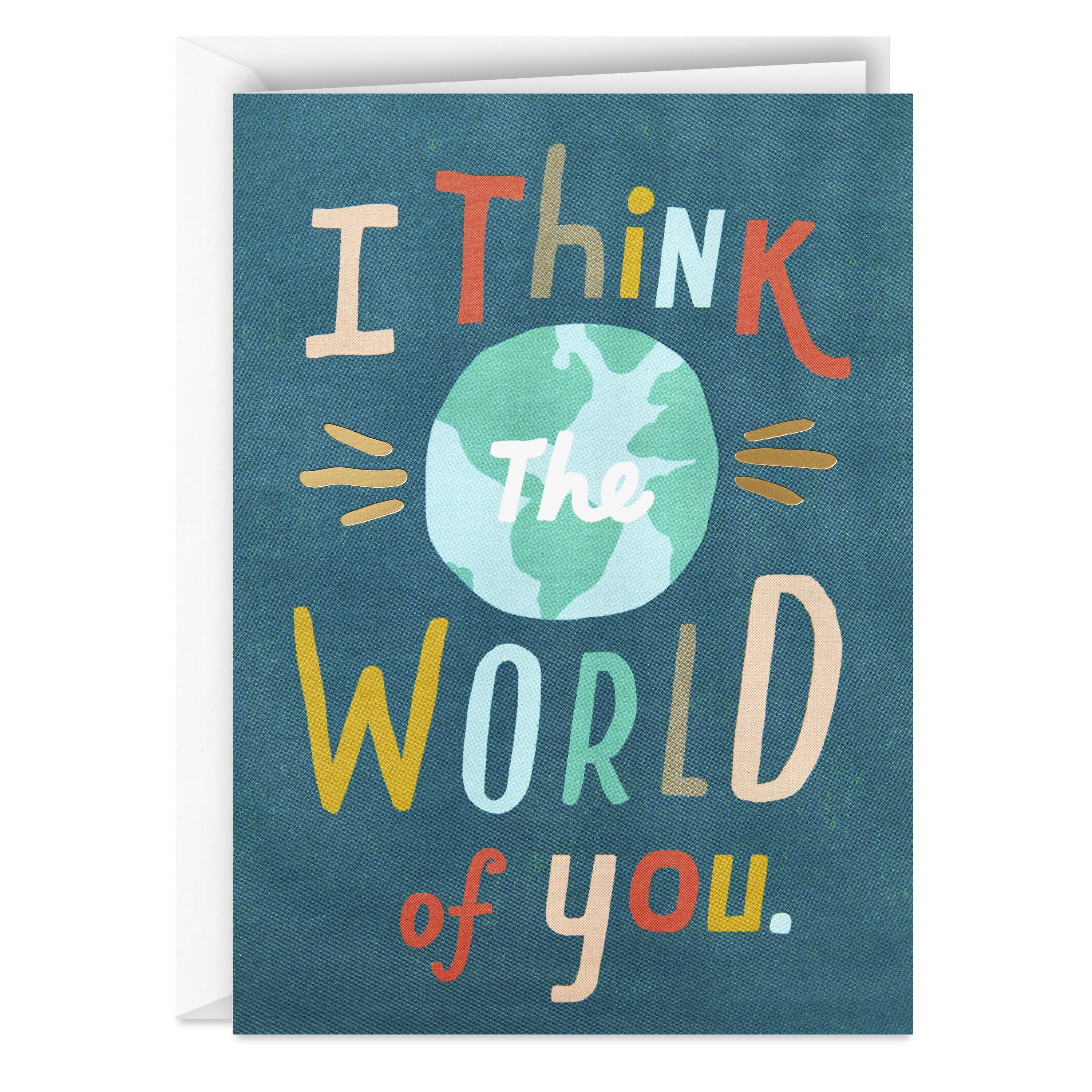 Hallmark Blank Thank-You Greeting Cards, I Think The World of You, 12 Ct. | Walmart (US)