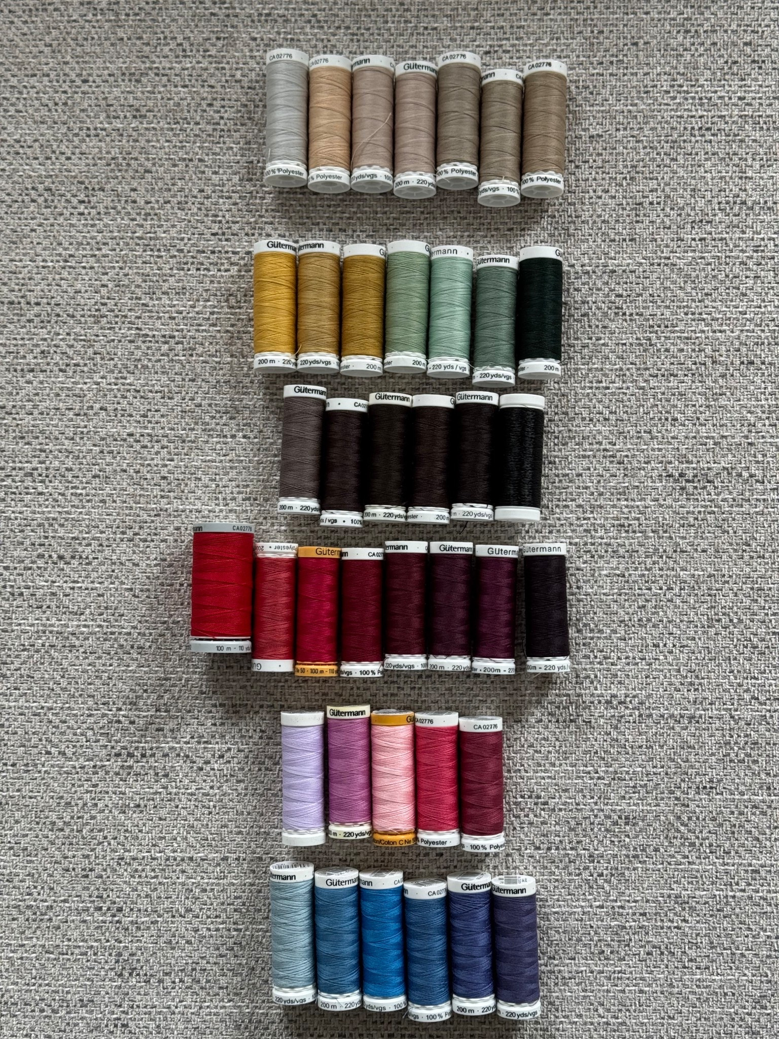 A local sewing supply store is closing down due to retirement and I managed to get all these gutermann threads with 1 euro each! I couldn’t believe it honestly! Unfortunately I found out they are closing quite late so 80% if not more of the stock was already gone!

Luckily I found a thread box as well to store all my new threads! These are not all mine though, I bought some for my mum as well ☺️