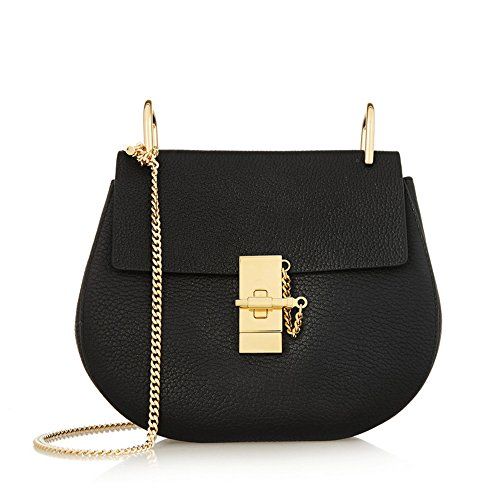 LACATTURA Women Messenger Bags Cowhide Leather Luxury Handbag Ladies Chain Shoulder Bag Fashion Clut | Amazon (US)