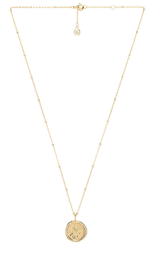 gorjana Compass Coin Necklace in Metallic Gold. | Revolve Clothing (Global)