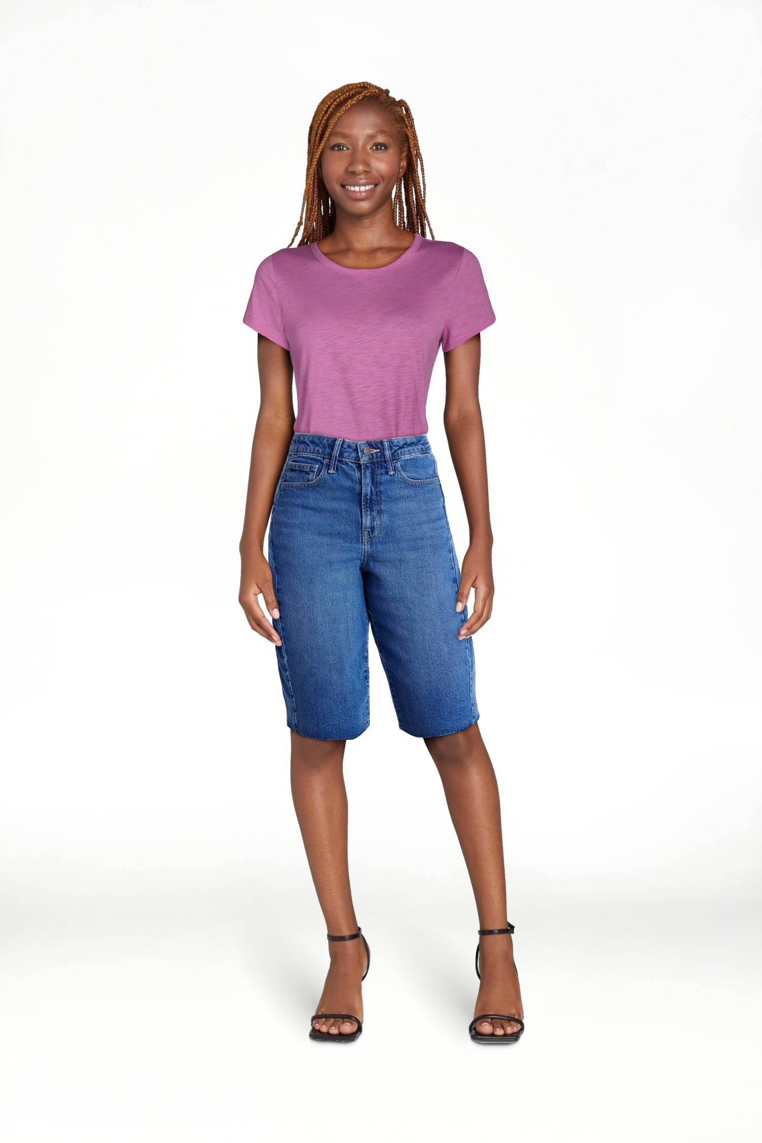 Time and Tru Women's Barrel Bermuda Shorts, Sizes 0-20 | Walmart (US)