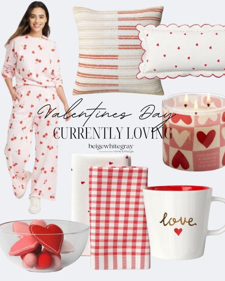 Currently loving these cute and subtle hints of red and pink for Valentine’s Day! A cute candle, a mug, pajamas or dish towels are all you need to add a little festive charm 

#LTKSeasonal #LTKfindsunder50 #LTKhome