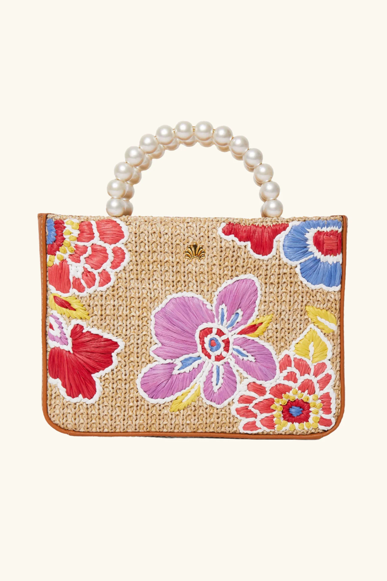 Lele Sadoughi x Trina Turk Maya Floral Mini Tote | Trina Turk