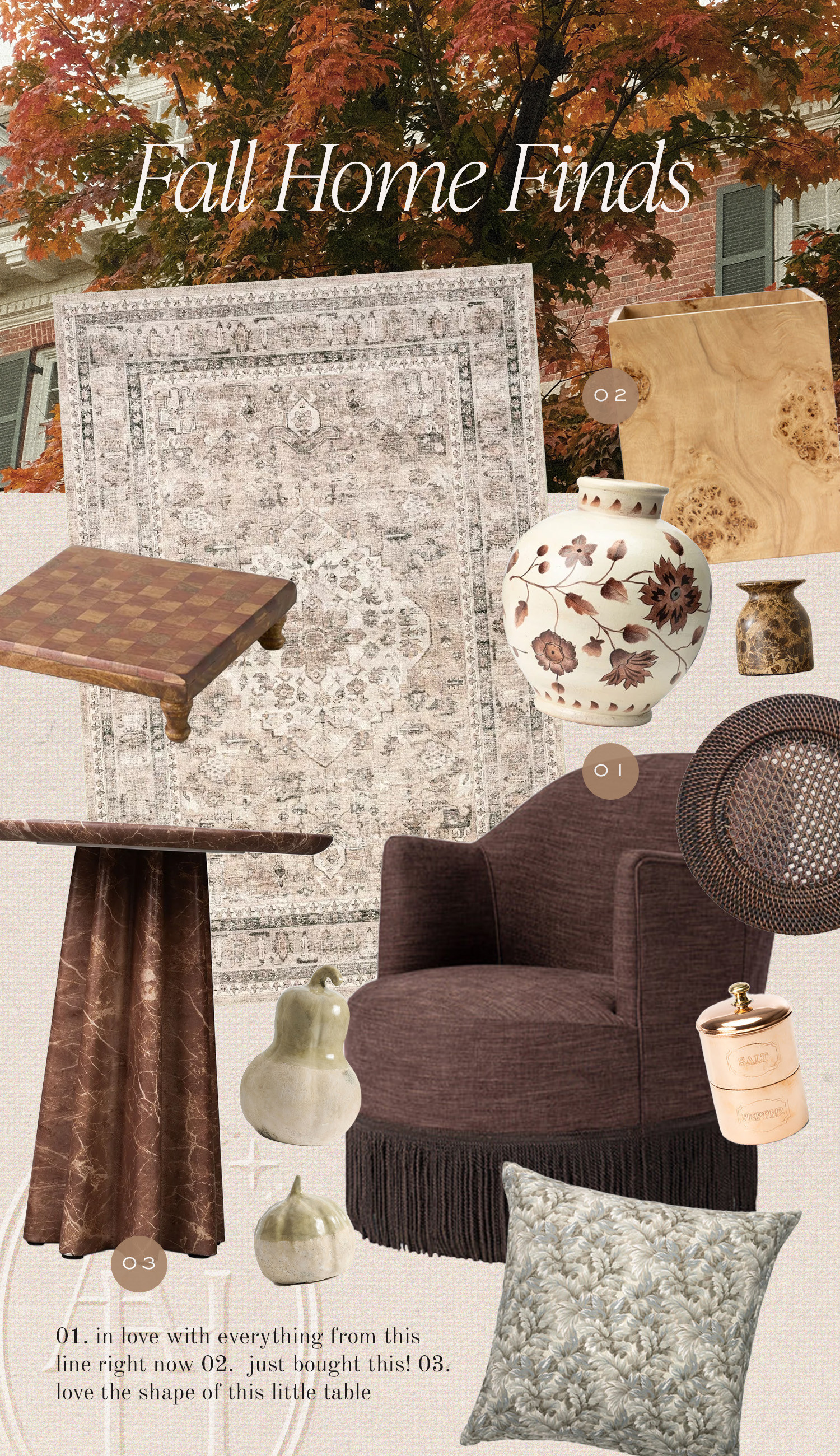 Fall home finds from Target, McGee & Co., and Pottery Barn. Runner rugs, side table and home accessories.  

 #LTKSeasonal #LTKHome
