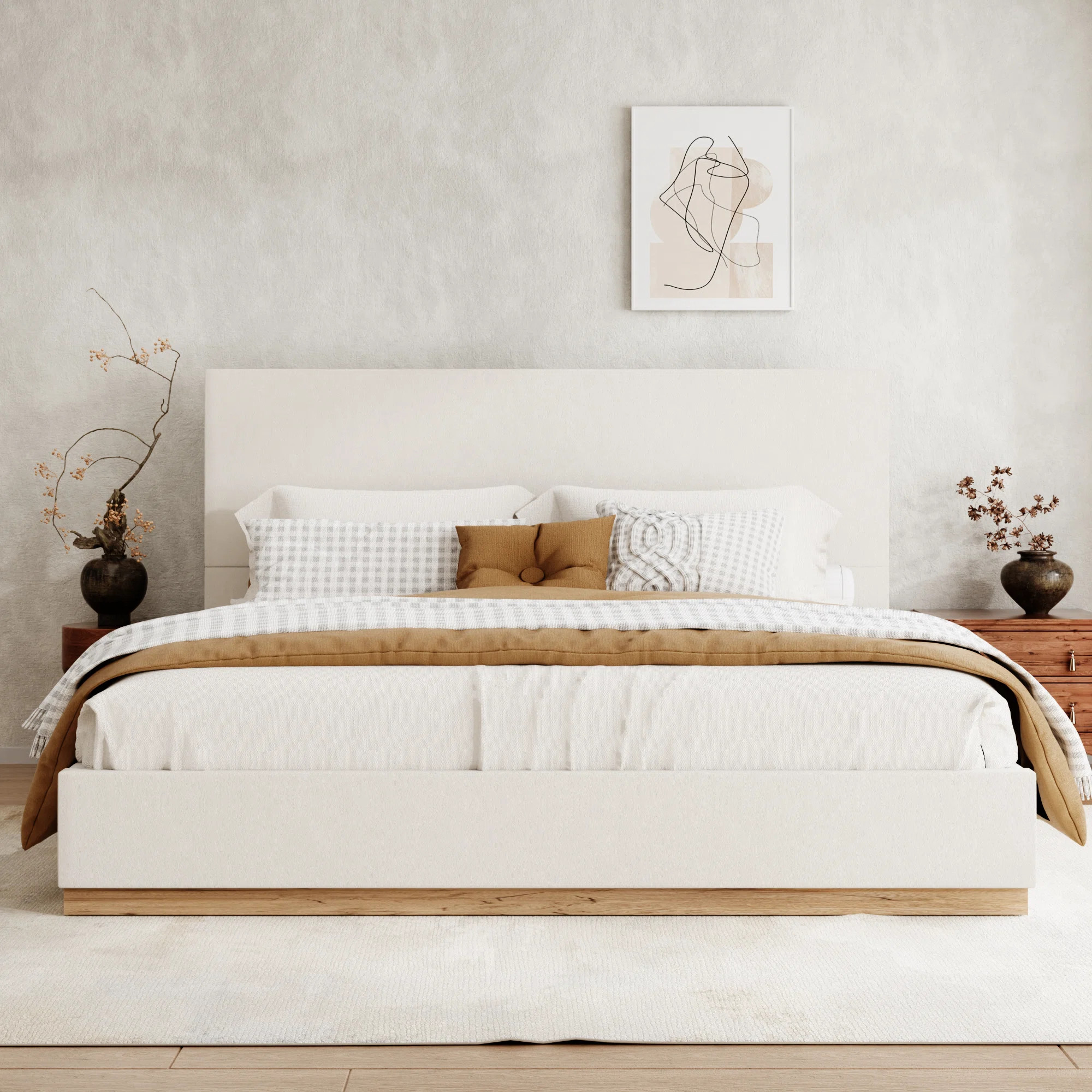Haden Upholstered Platform Bed Frame | Wayfair North America