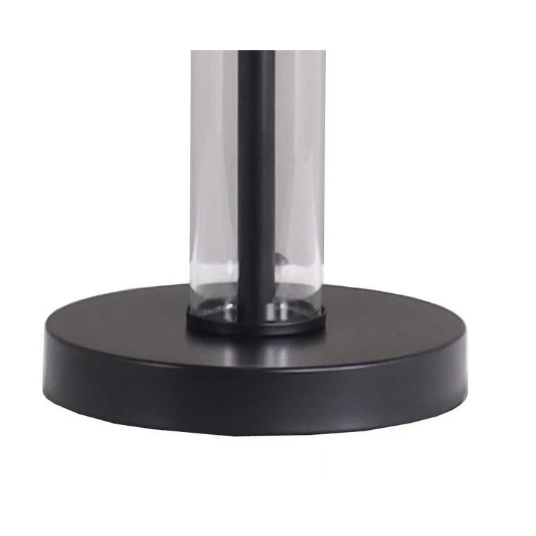 Better Homes & Gardens 19" Height Black Finish Metal Clear Glass Column Table Lamp Base, Modern D... | Walmart (US)