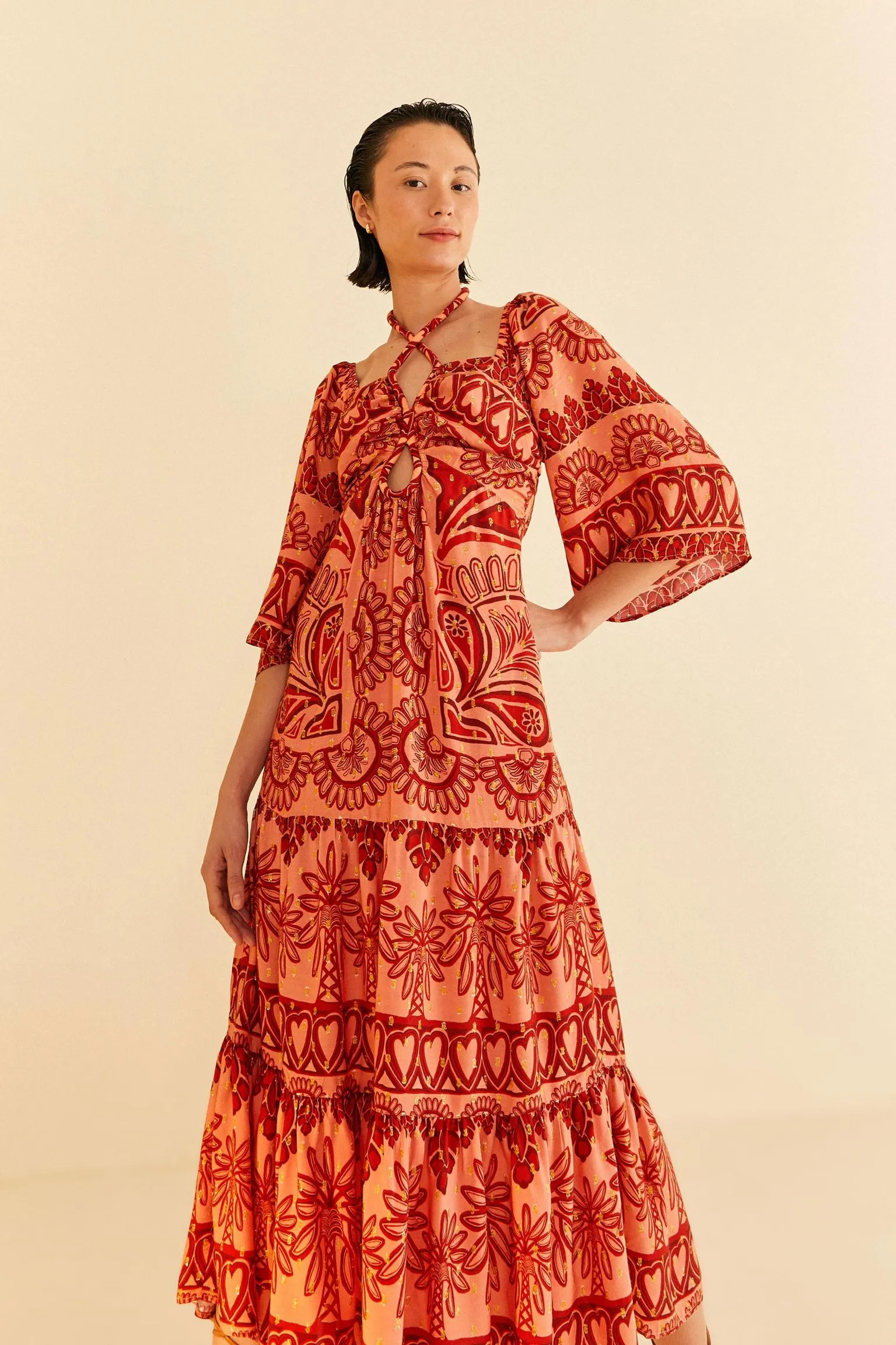 Vestido Cropped Estampado Doha | Farm Rio (BR)