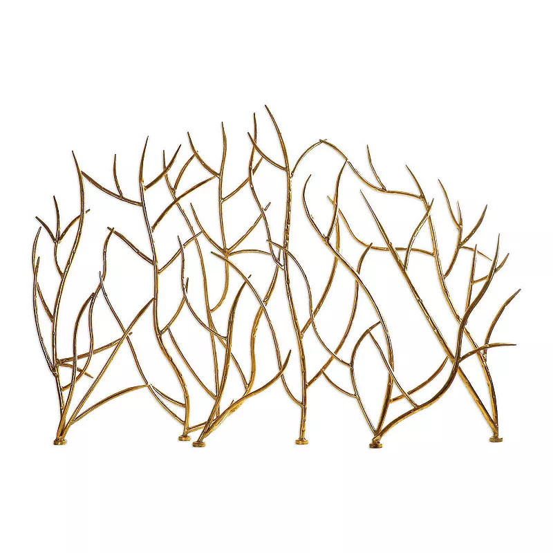 Gold Branches Decorative Fireplace Screen, Yellow | Kohl's