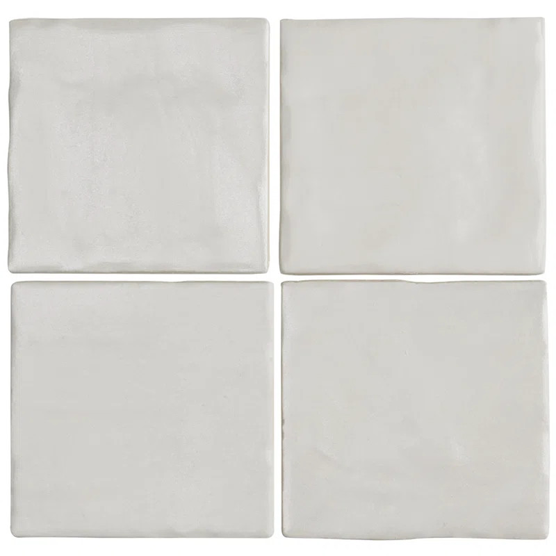 Amagansett 4" x 4" Satin Finish Handmade Look Wall Tile | Wayfair North America
