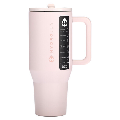 HydroJug, Traveler Tumbler, Pink Sand, 40 oz | iHerb