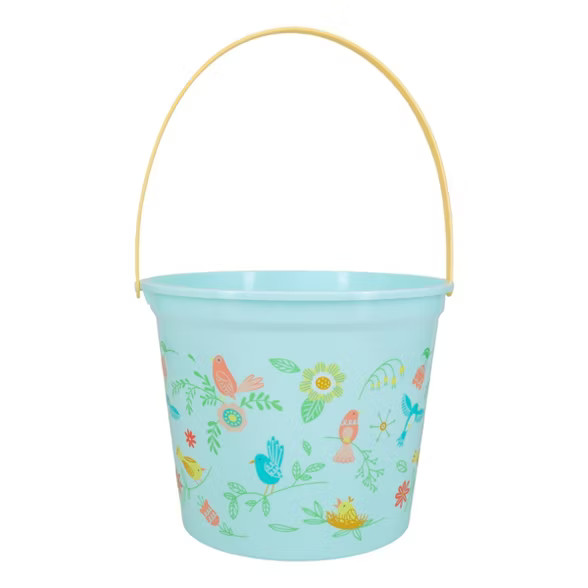 Jumbo Plastic Easter Bucket Printed Birds - Spritz™ | Target