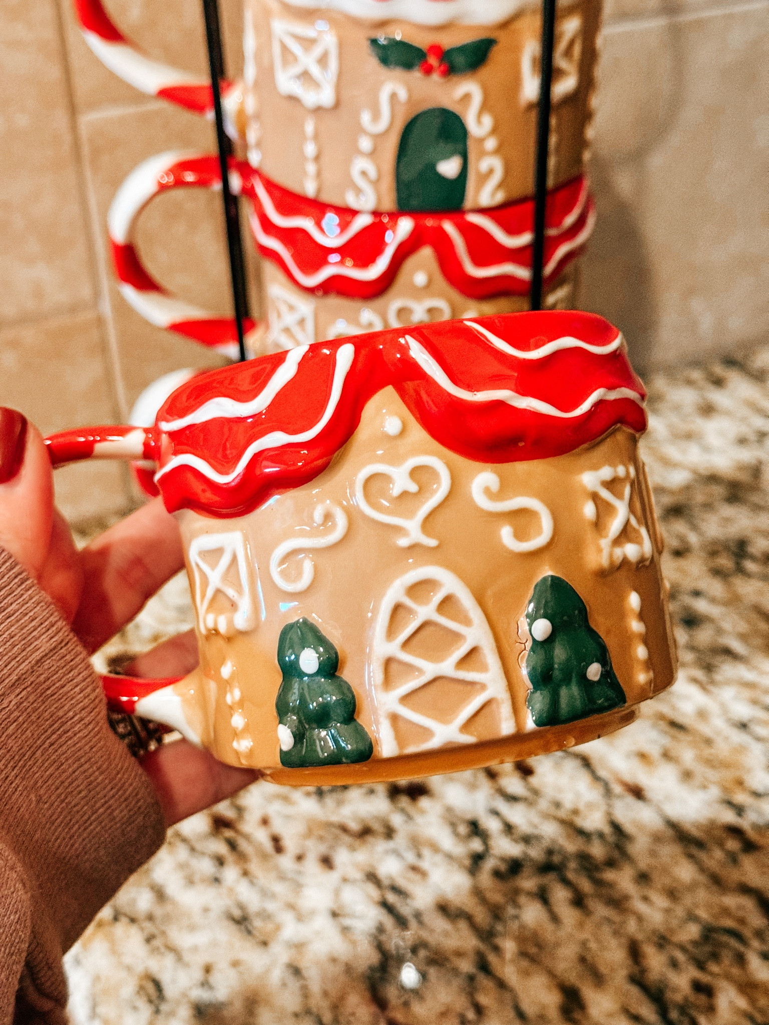 Gingerbread Coffee Mug Set.

#Holidays

#LTKHome #LTKSeasonal