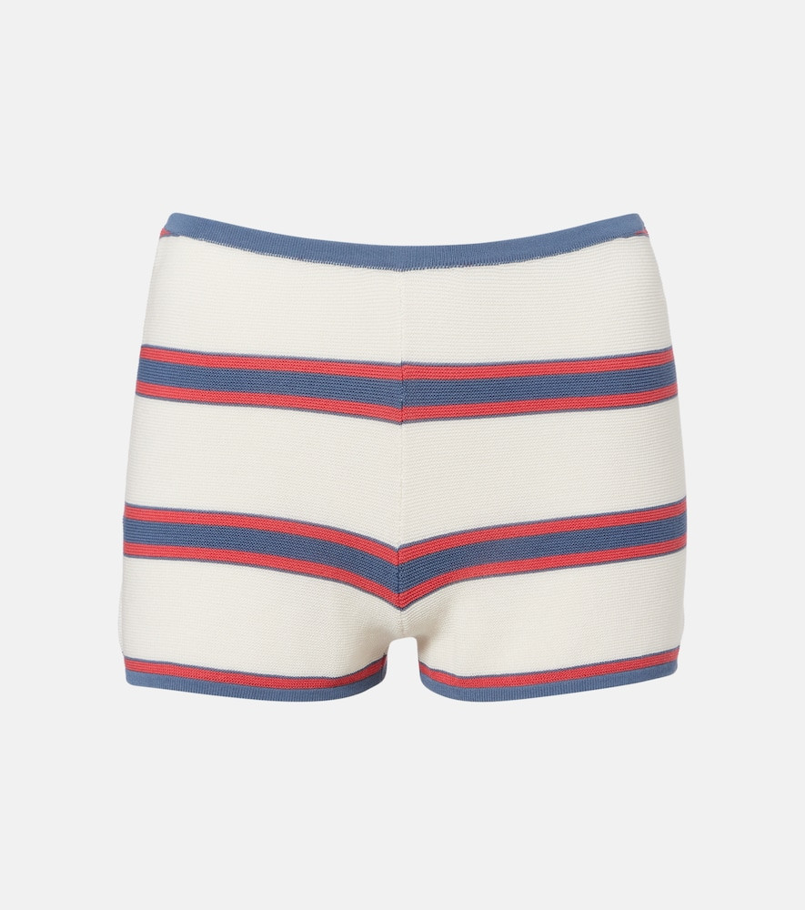 Faithfull Playa striped cotton-blend shorts | Mytheresa (US/CA)