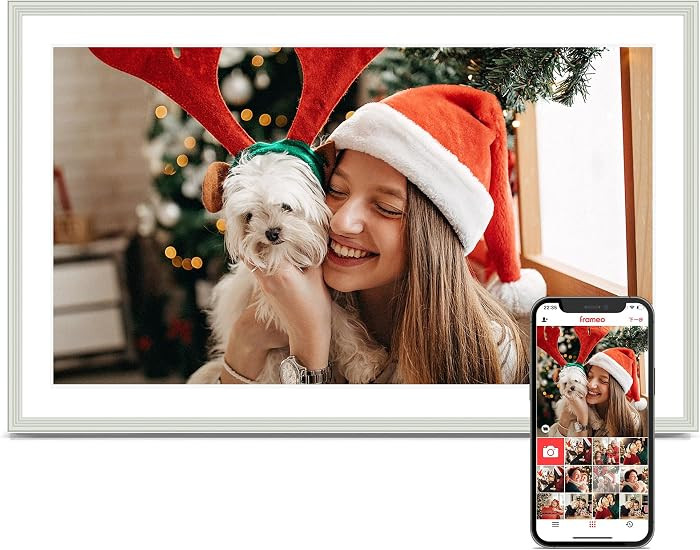 Digital Picture Frame, 15.6 Inch Frameo Digital Frame WiFi, 1920*1080 IPS FHD Touchscreen, 32GB, ... | Amazon (US)