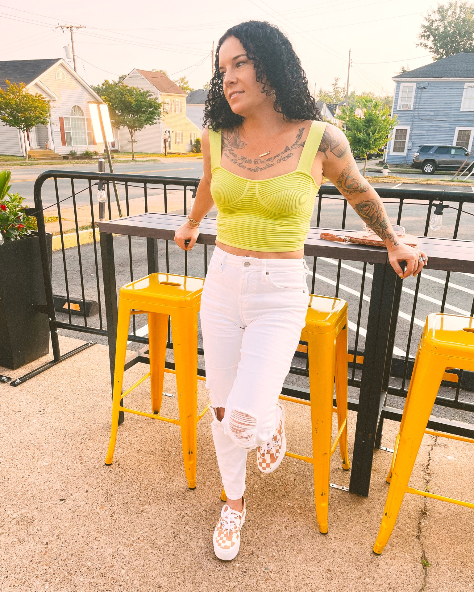 Body Contour Ribbed
Bustier Cropped Sweater
Tank, White Midrise Jeans by Express & Checkered Platform Vans ☀️✌🏼🫶

#LTKFind #LTKshoecrush #LTKsalealert