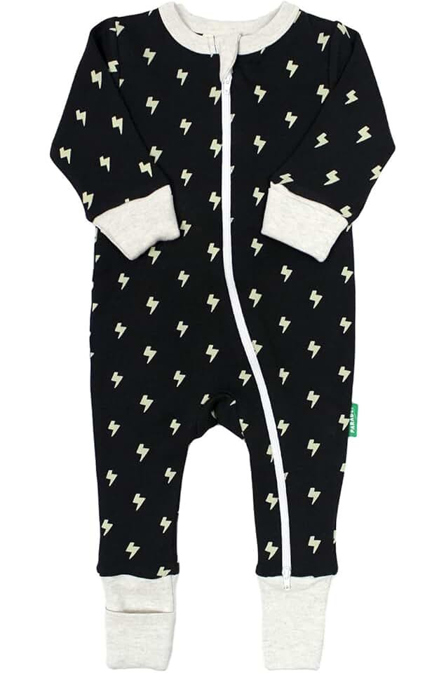 Organic Signature Print '2-Way' Zip Romper - Long Sleeve | Amazon (US)