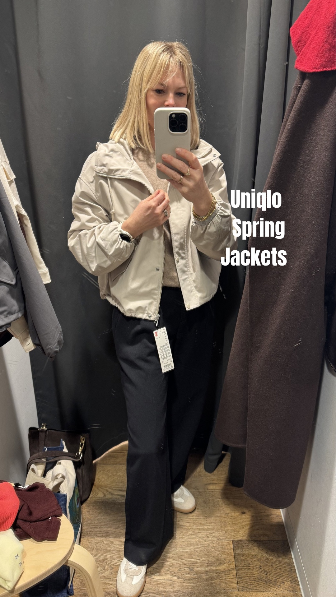 Casual spring jacket try ons at Uniqlo 

I’d always recommend sizing down by at least one size in their jackets. 
Wearing xs in all these and I’d go for XXS which is good for 6/8. 

The jersey jacket was a best seller last year I bought for lots of clients. 

All in multiple colours 

The longer line quilted style can be made into a v neck too. 

Casual jackets 
Spring layers 
Spring outfits 

#LTKspring #LTKspringtrends