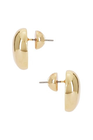 Ettika Polished Pebble Stud Earrings in Gold from Revolve.com | Revolve Clothing (Global)