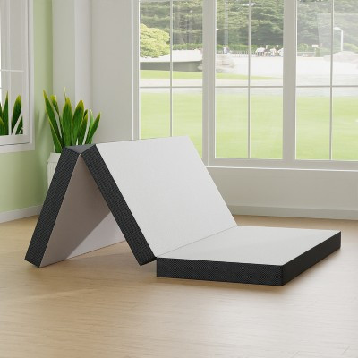 FDW 4 inch Full Folding Mattress Tri Fold Memory Foam Mattress Topper Foldable Mattress Topper with Washable Cover Non-Slip Bottom for Camping | Target